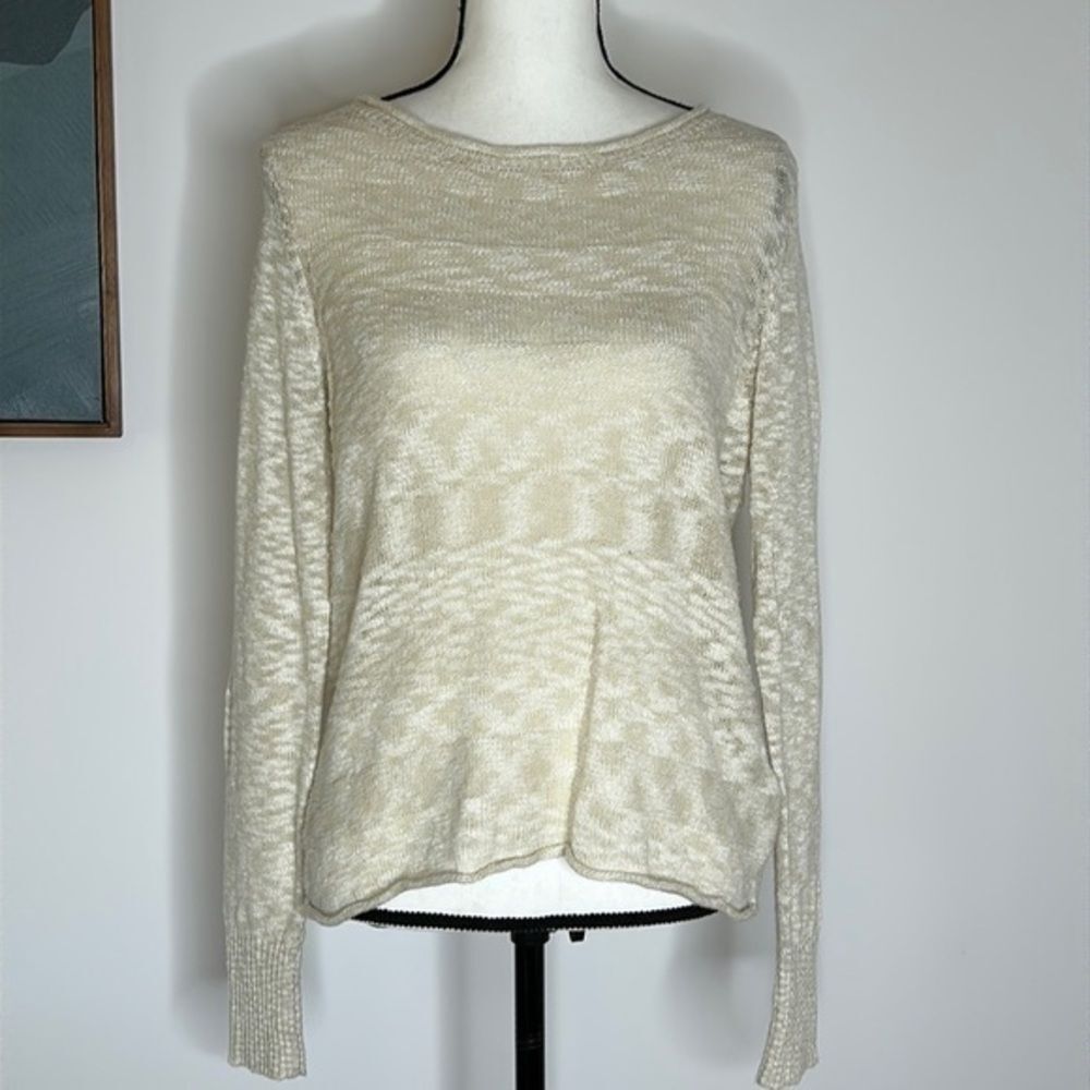 Lilla P, ivory, colored sweater, small